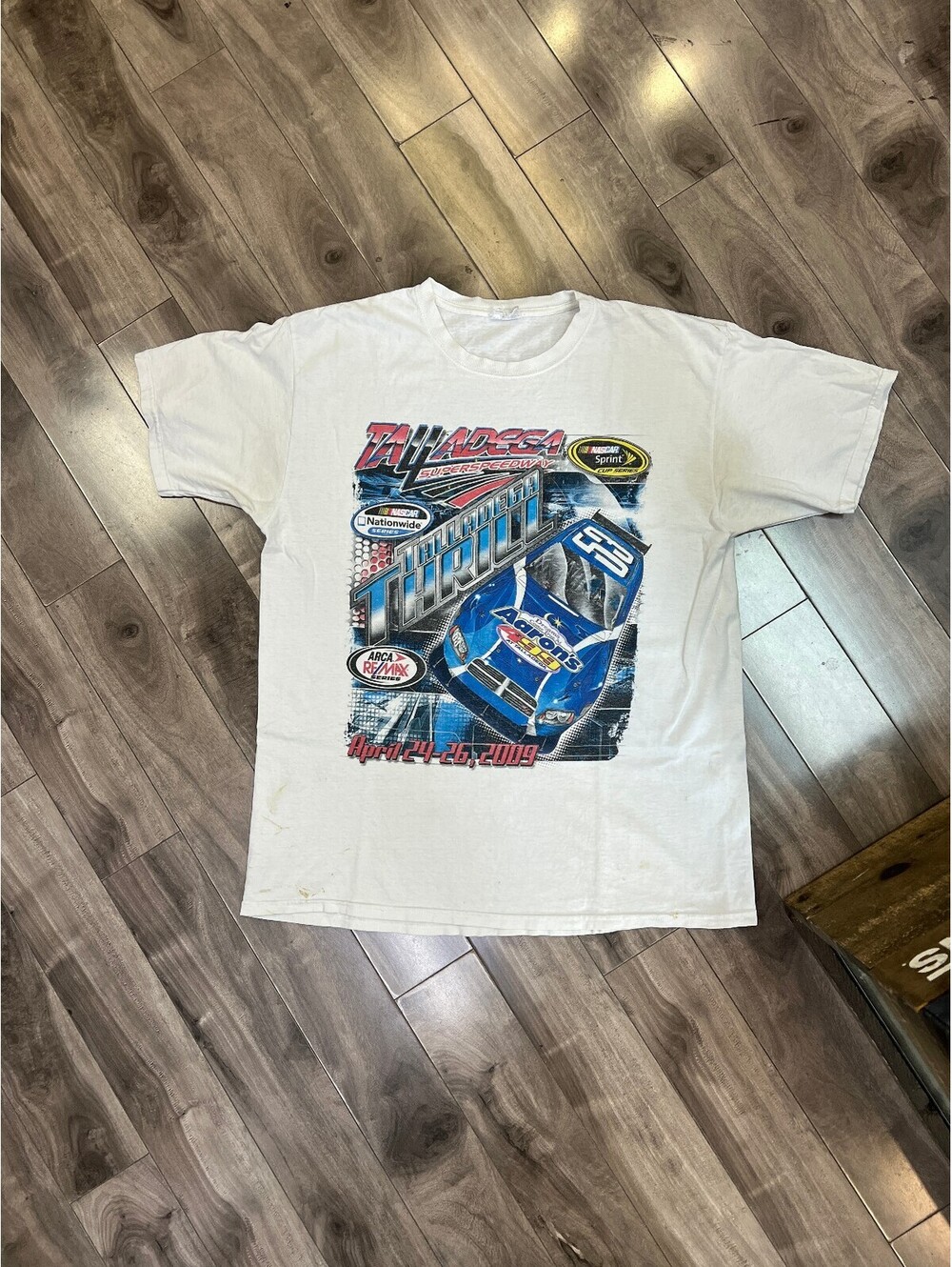 Talladega Superspeedway NASCAR T-Shirt – White – Size XL